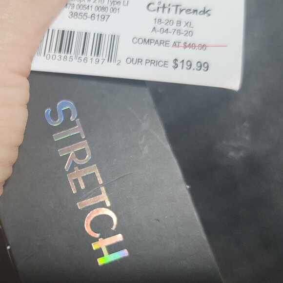 Legendary Status Brand Slim Fit Stretch Black Distressed Wash Jr. Jeans Size 20 - Picture 11 of 16